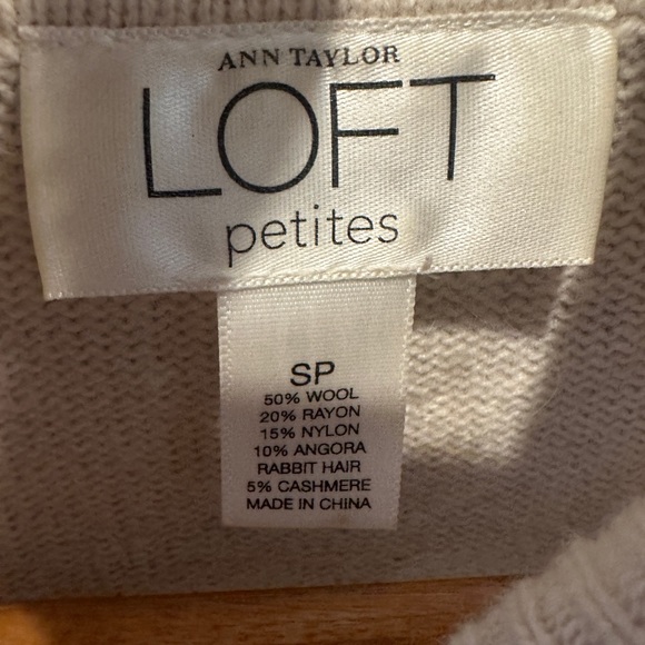 LOFT Turtleneck Rhinestone Winter Sweater - Picture 2 of 3